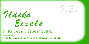 ildiko eisele business card